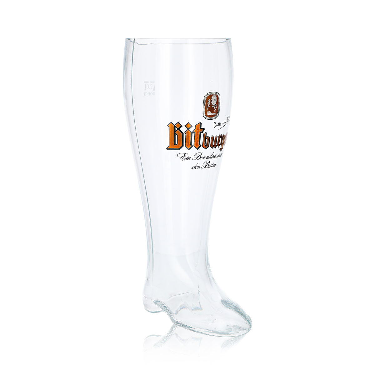 Verre à bière Bitburger 2 l, Siefel, Sahm, chêne