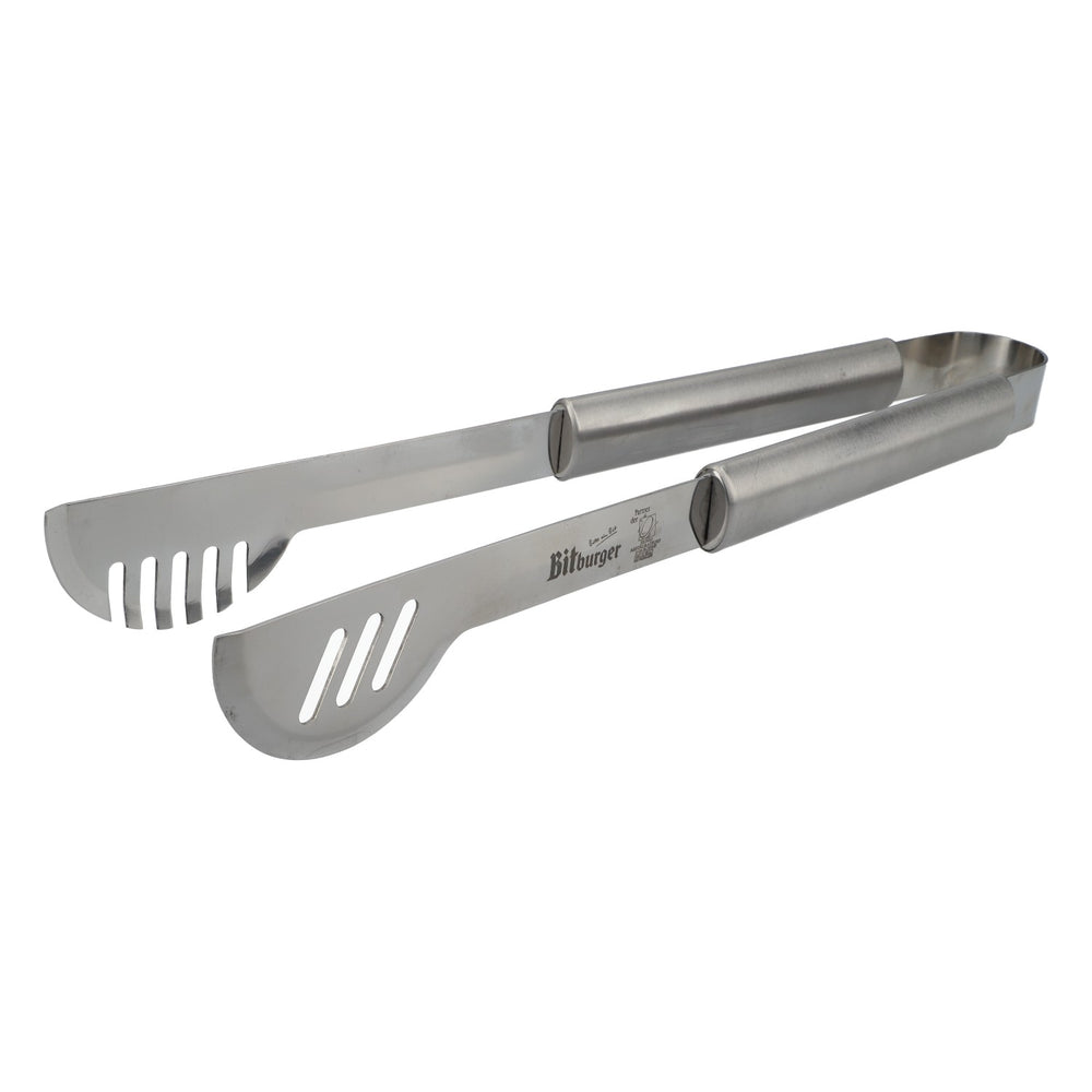 Pince à barbecue Bitburger en acier inoxydable avec décapsuleur, pour table