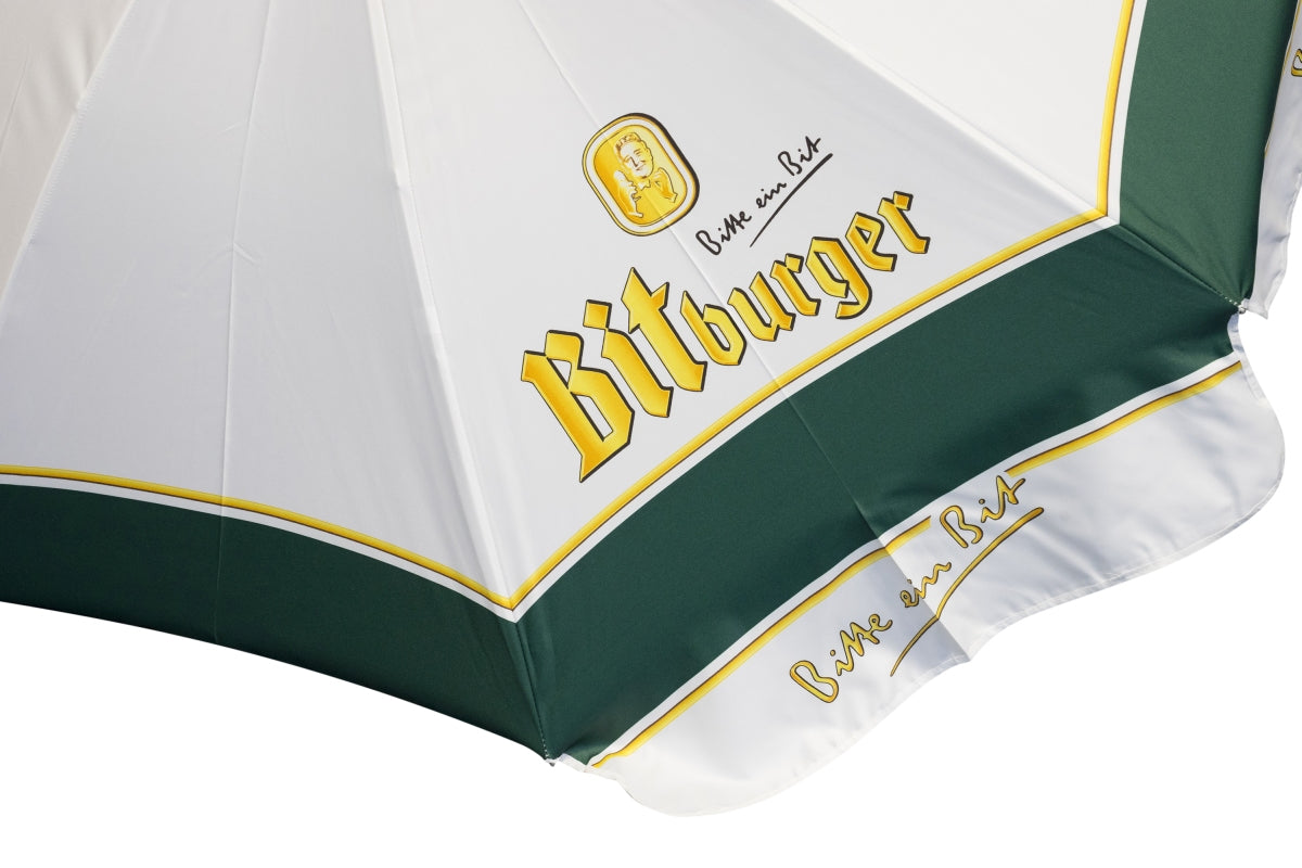 Parasol Bitburger Ø2m Gastro Brasserie Protection contre la pluie Jardin – Vue 3