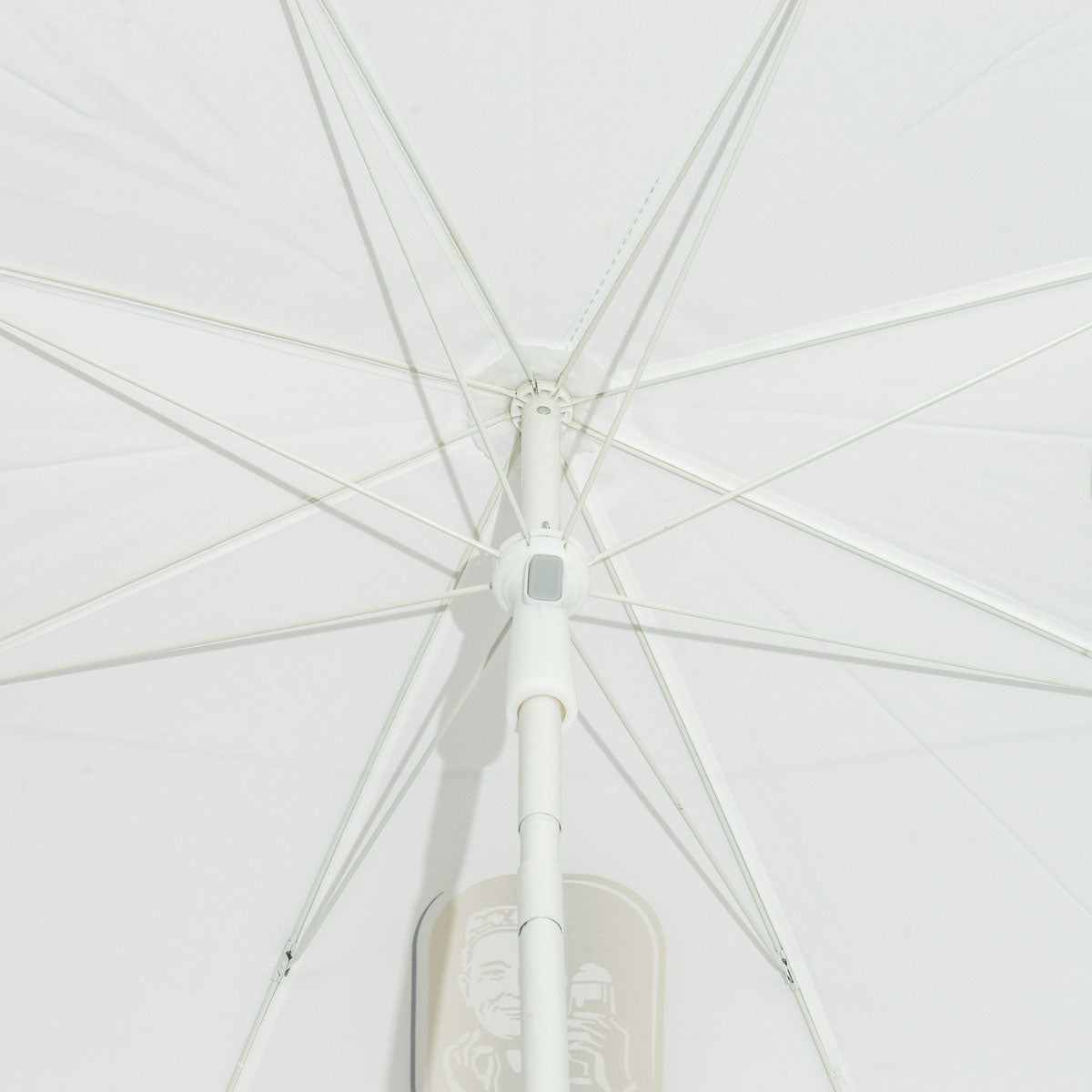 Parasol pliant Bitburger Bier Parasol de plage Protection solaire Blanc 2 m Ø – Vue 3