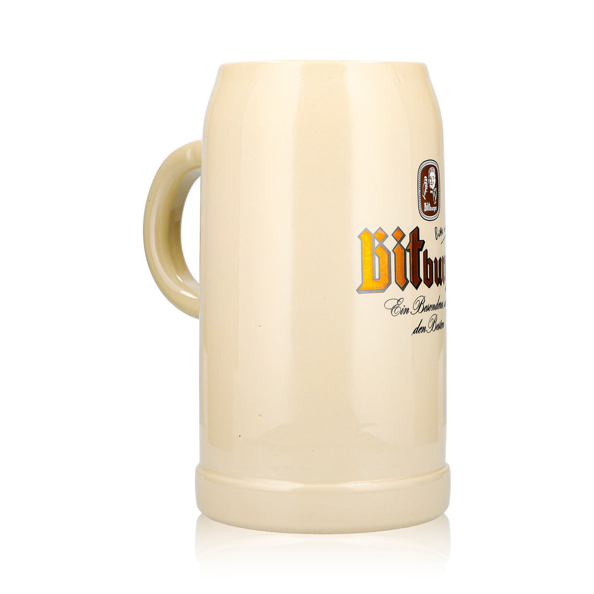 Chope de bière Bitburger 3 l XXXL en faïence, brasserie Seidel – Vue 2
