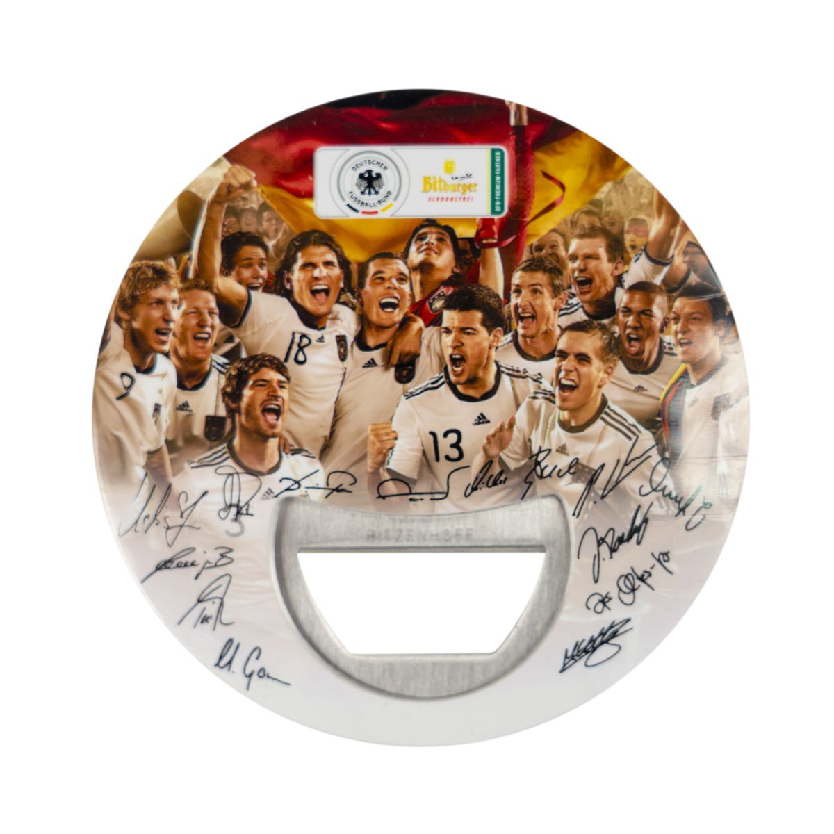 Décapsuleur Bitburger édition spéciale équipe nationale allemande de football DFB pour collectionneurs – Vue 2