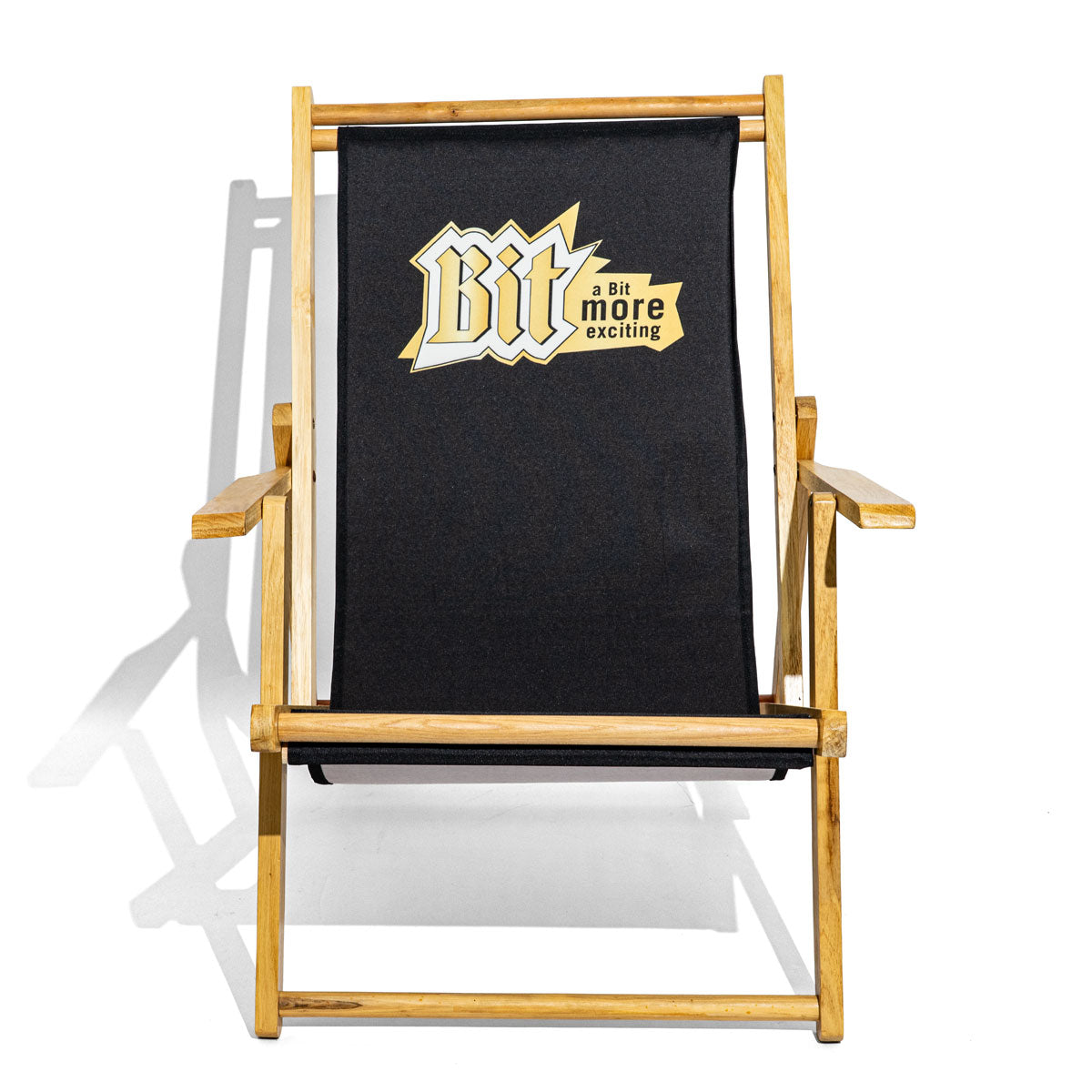 Chaise longue Bitburger Meubles de salon Chaise de plage Chaise pliante Accoudoirs Bar de plage – Vue 2