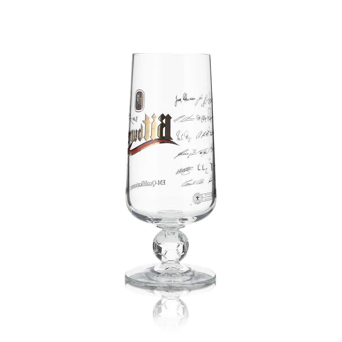 Bitburger édition spéciale verre de collection 0,3 l édition annuelle EM 2008 Allemagne – Vue 2
