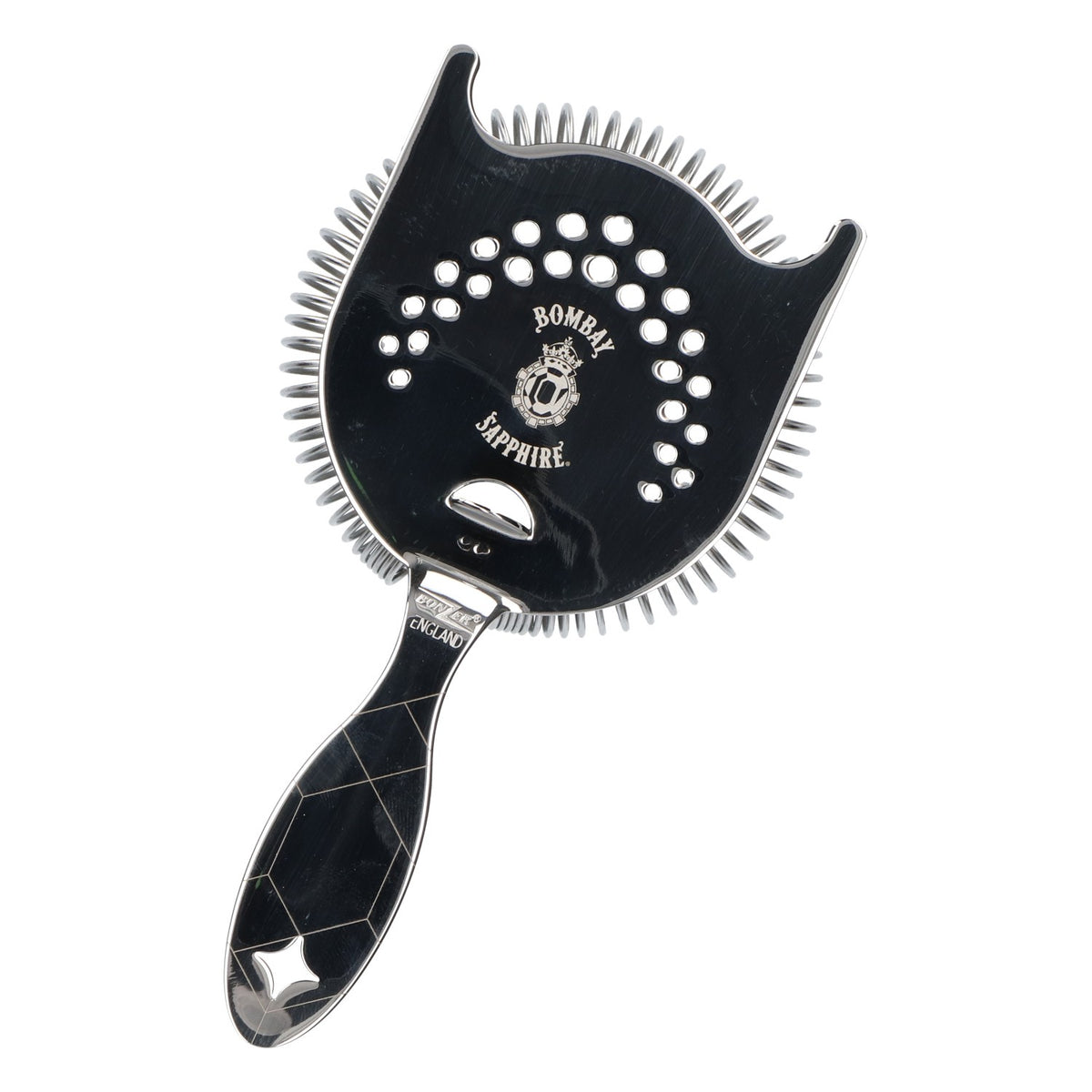 Bombay Sapphire Barscreen Strainer Mousseur Bonzer Barware Argent Acier inoxydable – Vue 3