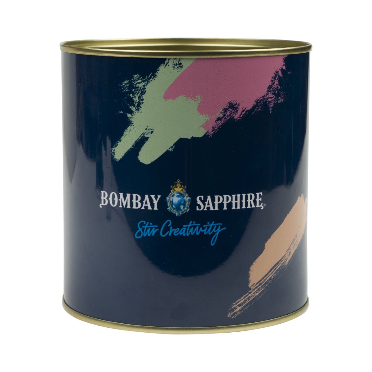 Boîte métallique décorative « Stir Creativity » pour gin Bombay Sapphire, coffret à couverts