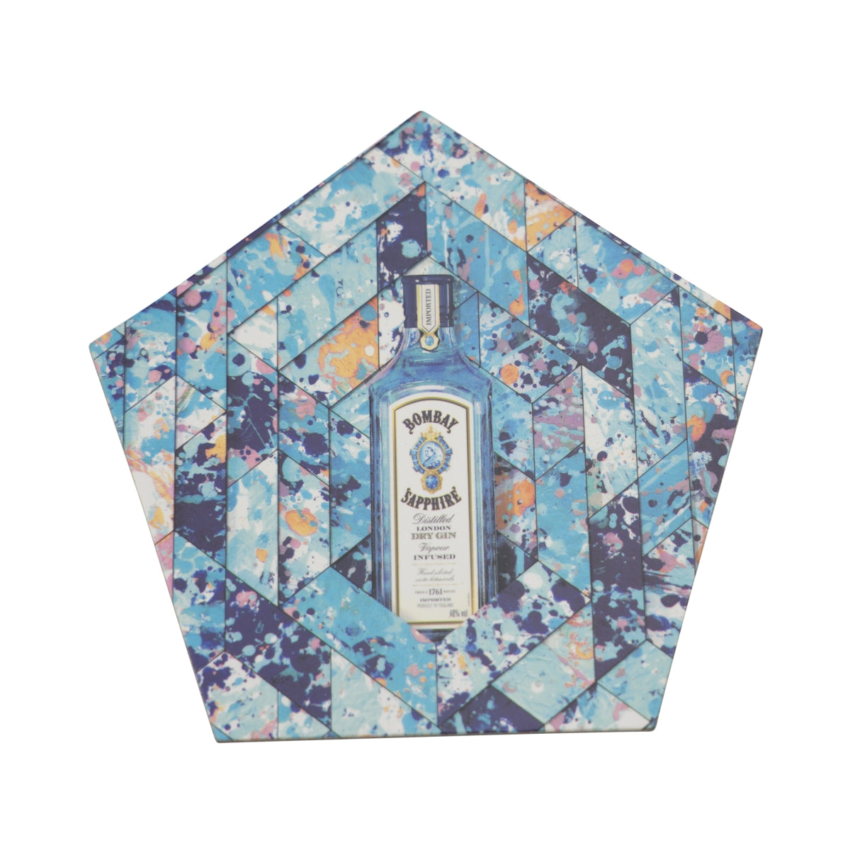 5x Bombay Sapphire Gin Sous-verre en verre Coaster Tonic Longdrink Cocktail Gastro