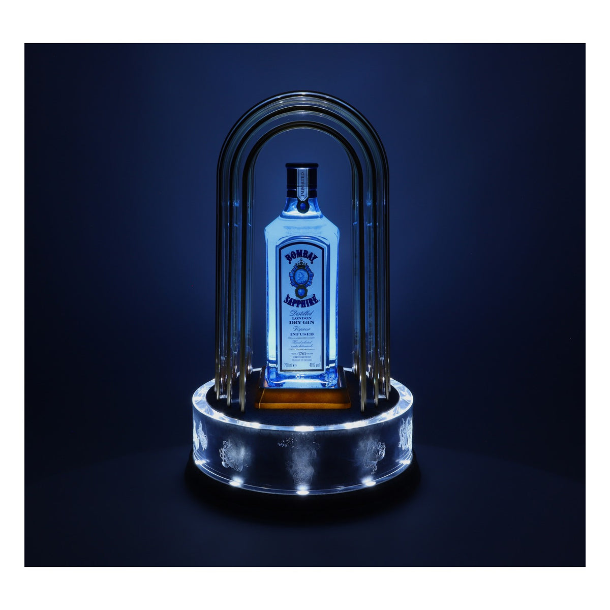 Lampe pour bouteille Bombay Sapphire Illuminated Glorifier, enseigne lumineuse à LED