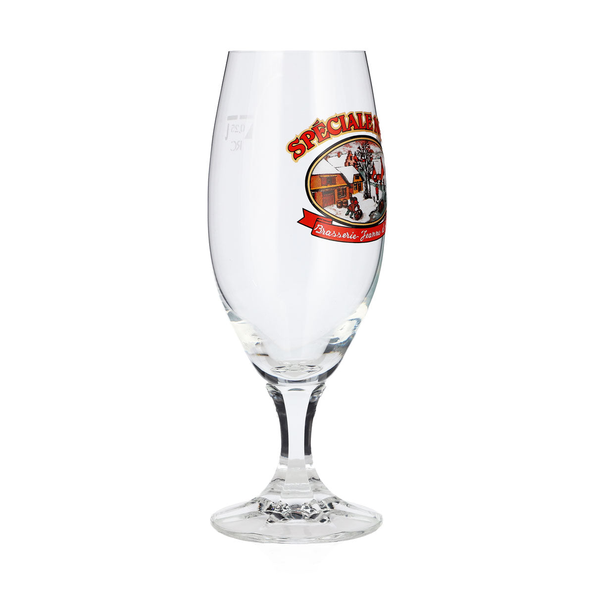 Verre à bière Brasserie Jeanne d'Arc, 0,25 l, modèle « Spéciale Noël », gradué, verre de collection – Vue 3