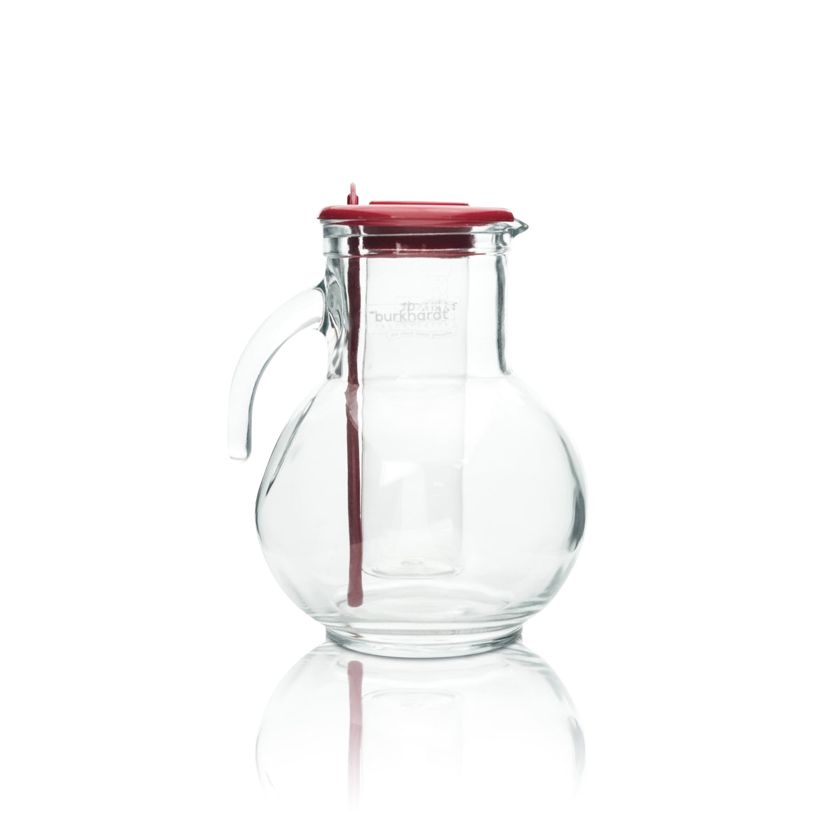 Burkhardt Carafe à jus 1,5 l avec bac à glaçons, agitateur, bec verseur et pichet