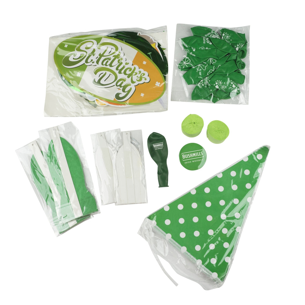 Bushmills St Patrick's Day Décoration Kit de fête Irish Pub Paddy Celebration Bière