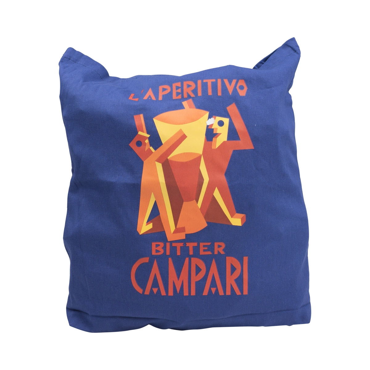 Sac en toile de jute bleu Campari Liqueur L'Aperitivo Sac à dos en coton – Vue 2