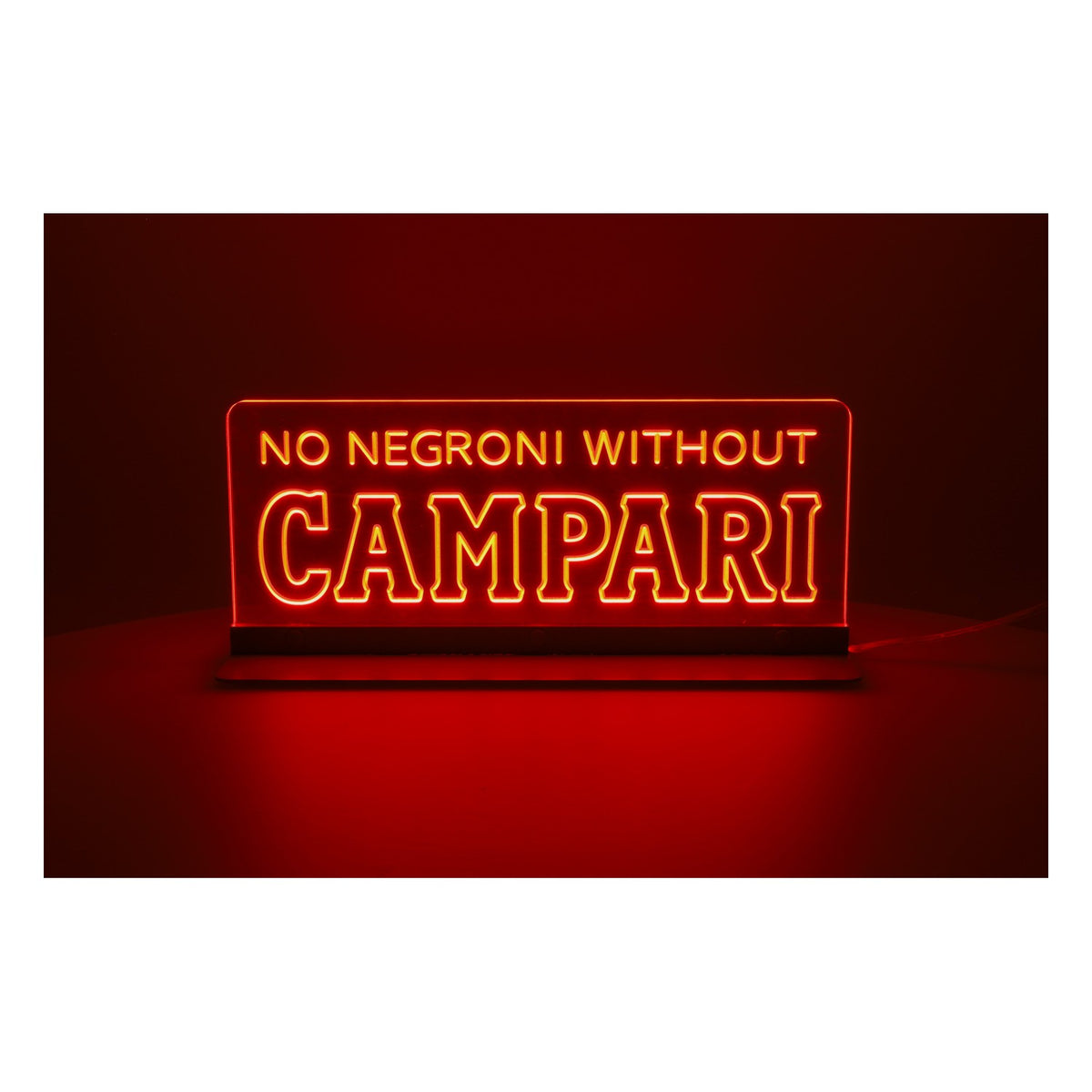 Enseigne lumineuse LED Campari « No Negroni Without Campari »