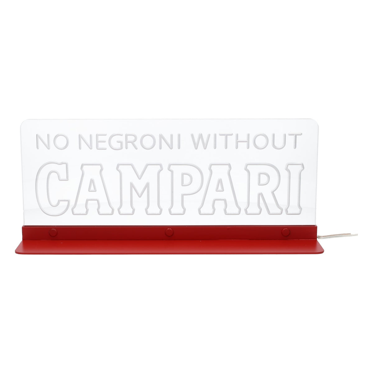 Enseigne lumineuse LED Campari « No Negroni Without Campari » – Vue 2