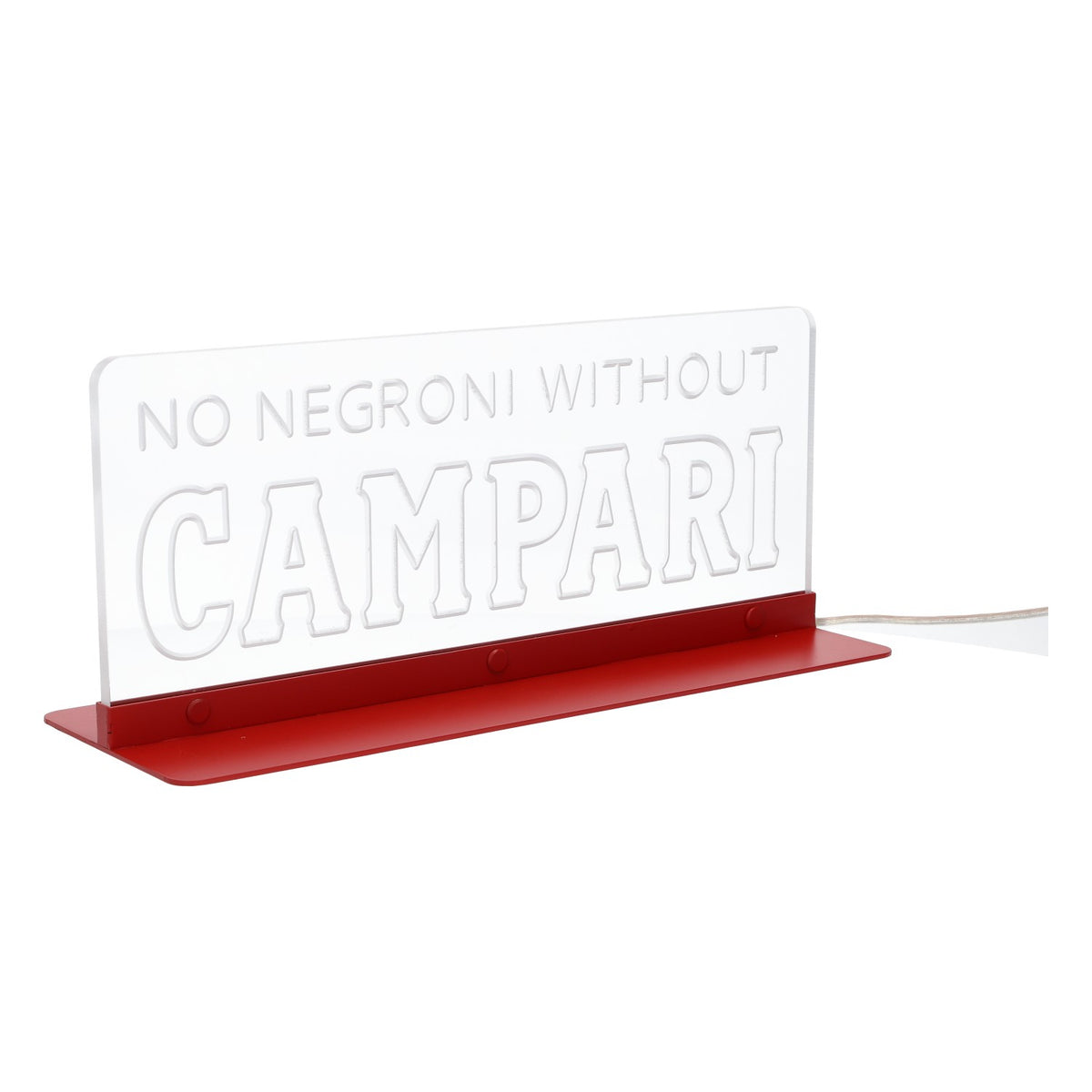 Enseigne lumineuse LED Campari « No Negroni Without Campari » – Vue 3