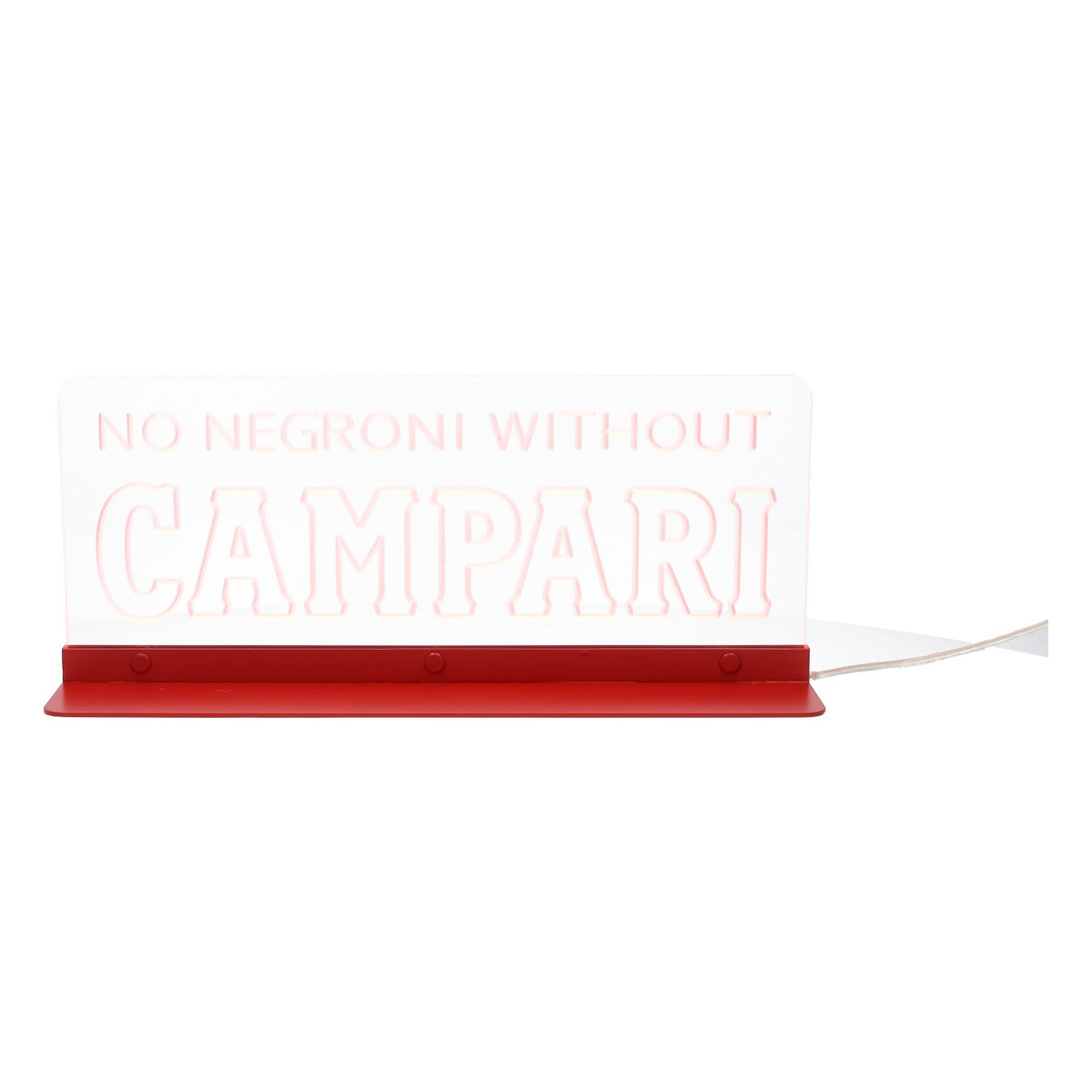 Enseigne lumineuse LED Campari « No Negroni Without Campari » – Vue 5