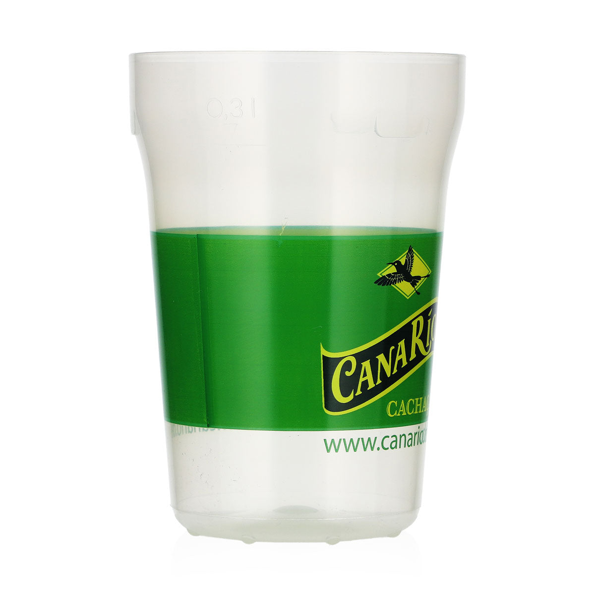 Verre à rhum Canario 0,3 l, en plastique, gobelet réutilisable « Brazil » – Vue 2