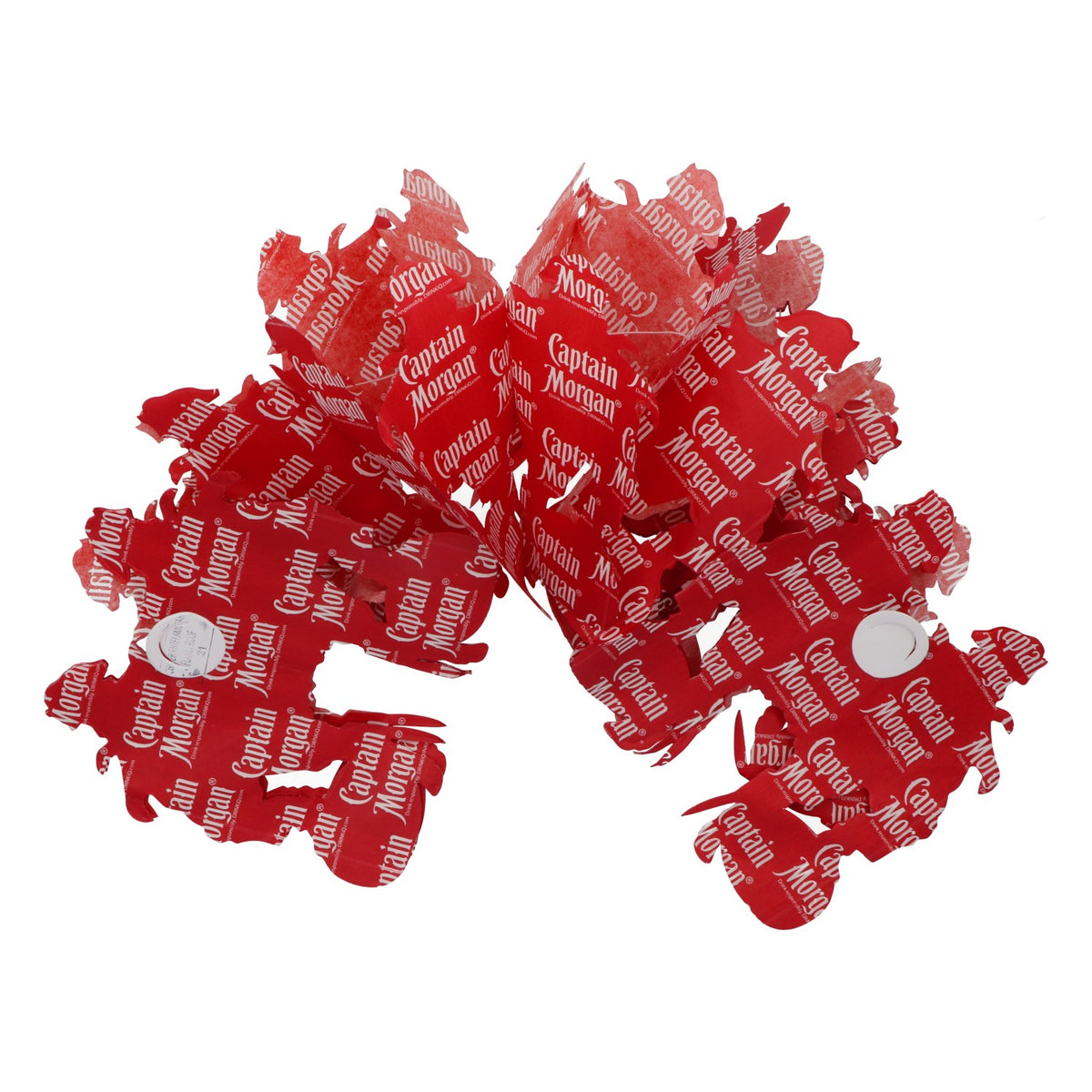 Guirlande de fanions Captain Morgan Rum Party Decoration deux capitaines rouge – Vue 3