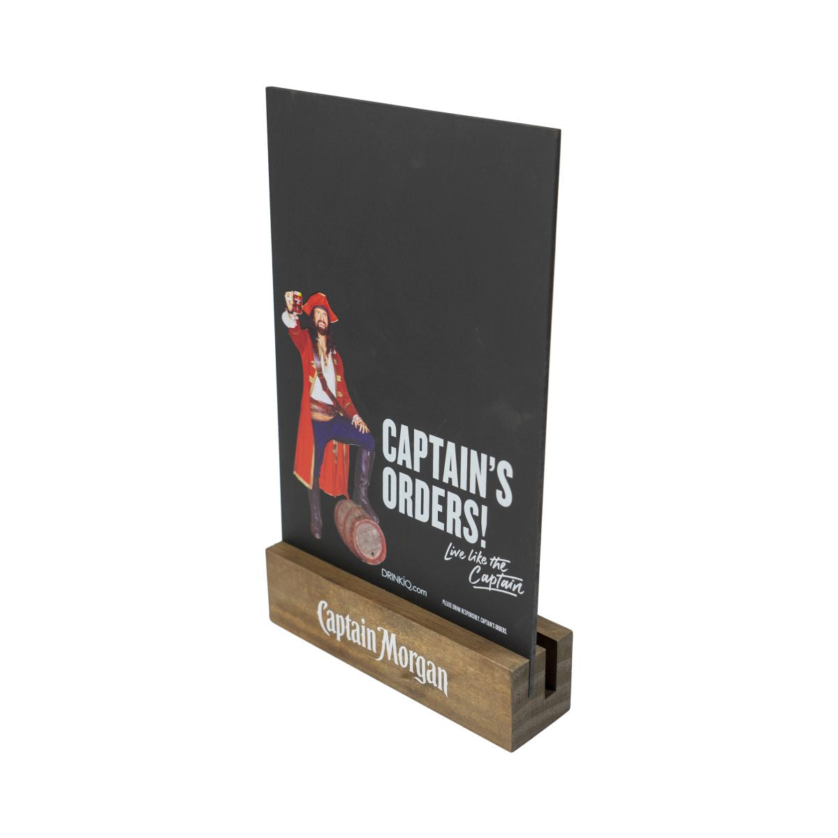 Capitaine Morgan, chevalet de table, tableau noir, porte-menu « Captain's Orders ! – Vue 2
