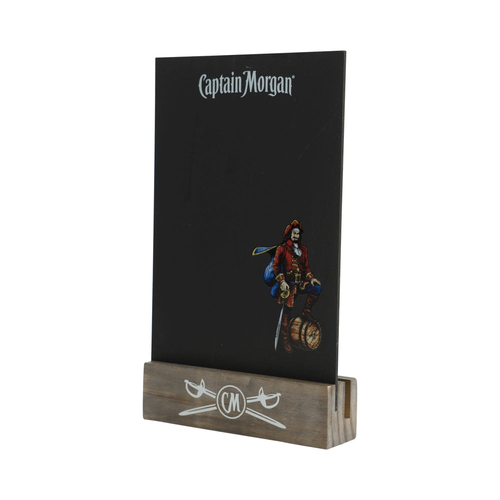 Captain Morgan Présentoir de table Porte-menu Tableau noir Gastro Bar
