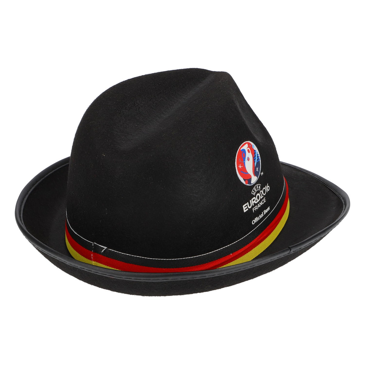 Chapeau Carlsberg Beer Panama Fan Hat Football Euro 2016 Allemagne noir – Vue 3