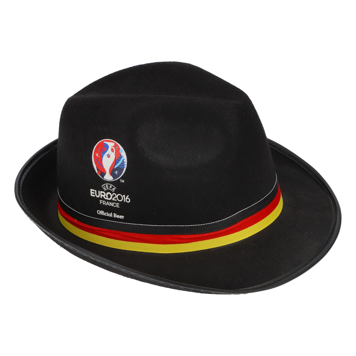 Chapeau Carlsberg Beer Panama Fan Hat Football Euro 2016 Allemagne noir – Vue 4