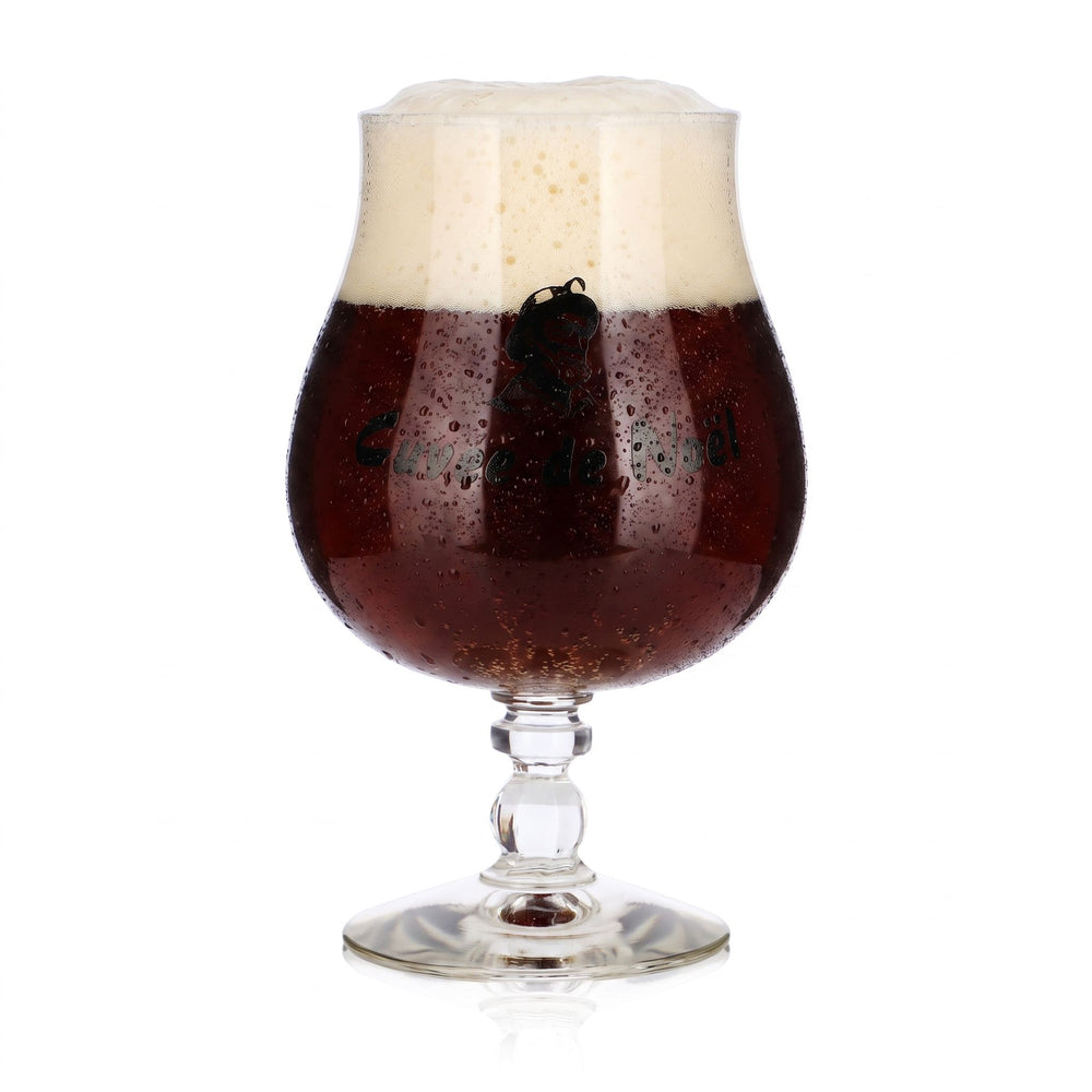 Verre à bière Castelain 0,5 l, à pied, « Cuvée de Noël » Durobor