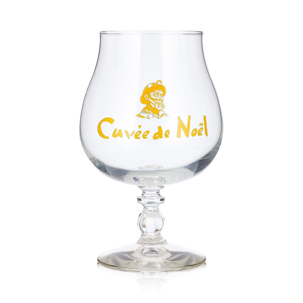 Verre à bière Castelain 0,5 l, modèle « Cuvée de Noël », en Durobor Windsor jaune – Vue 2