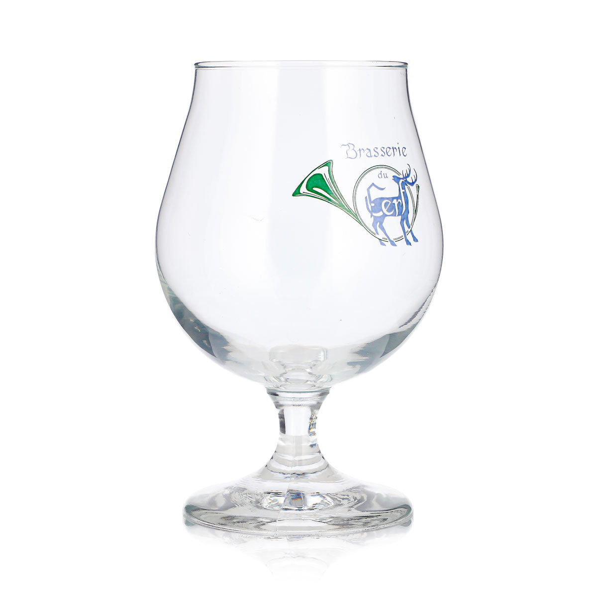 Verre à bière Cerf 0,5 l, forme tulipe, Brasserie Durobor, verre à bière, verre à pied, verre à bière tulipe – Vue 3