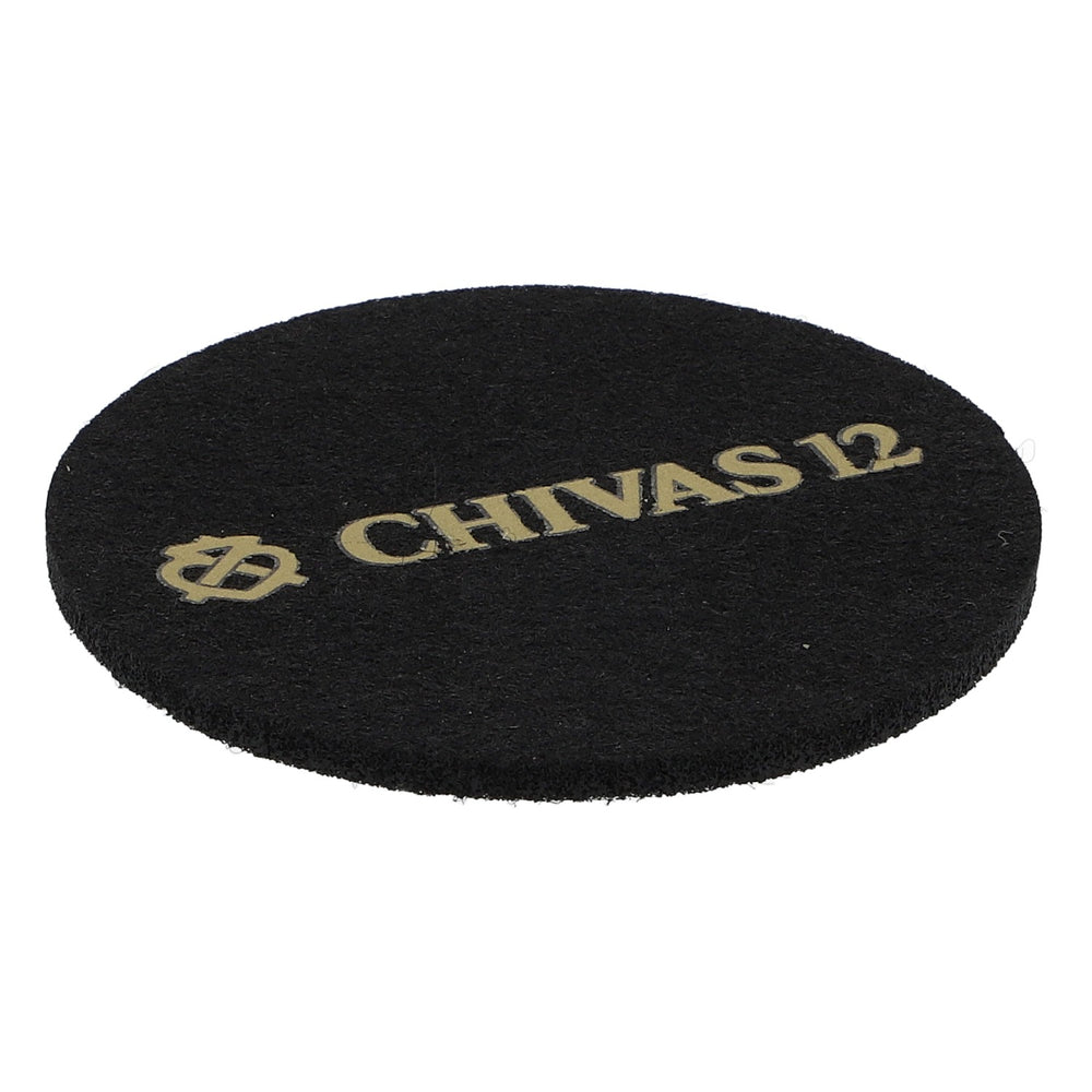 Chivas Regal Whisky Sous-verres en feutre Noir 6,2 cm de diamètre « Chivas 12 »