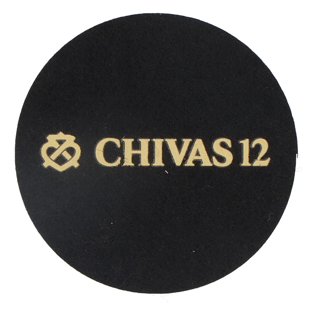 Chivas Regal Whisky Sous-verres en feutre Noir 6,2 cm de diamètre « Chivas 12 » – Vue 2