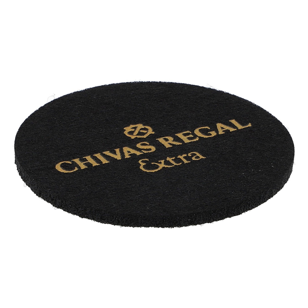Chivas Regal Whisky Sous-verres en feutre Noir 6,2 cm de diamètre « Chivas Regal Extra »