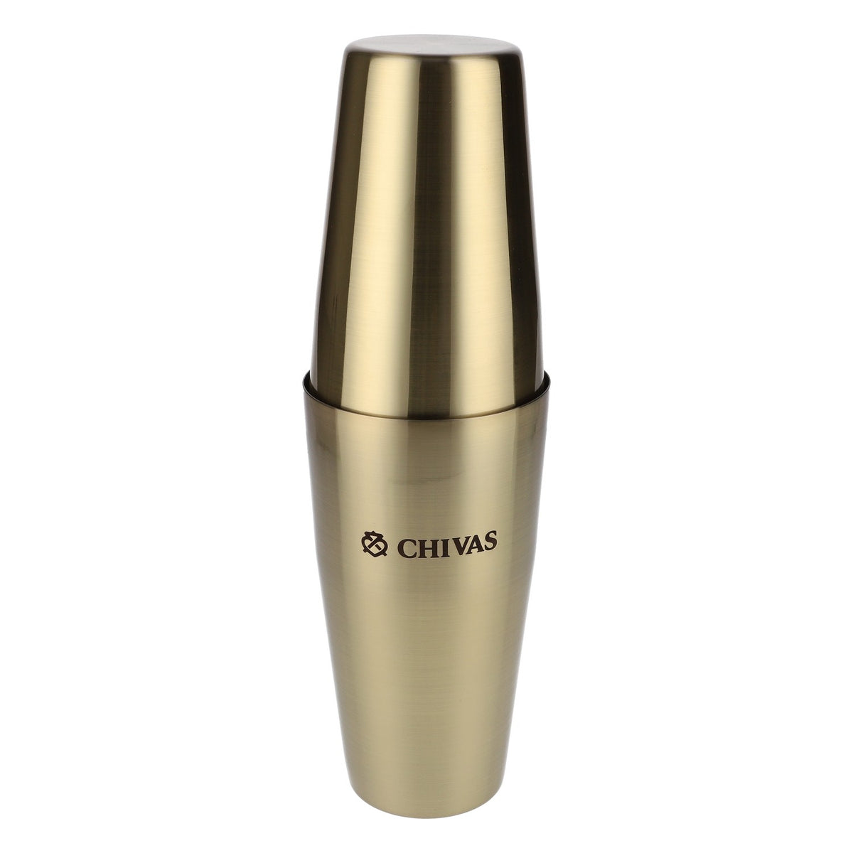 Chivas Regal Whisky Shaker en acier inoxydable Logo gravé en or – Vue 5