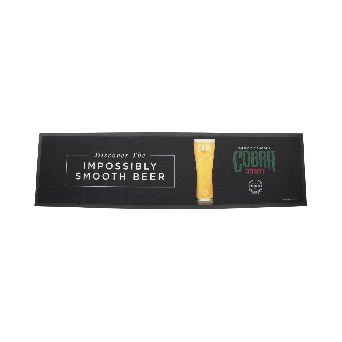 Tapis de bar Cobra Beer Indian Beer Bar Runner Mat Tapis égouttoir pour verres Gastro Bar