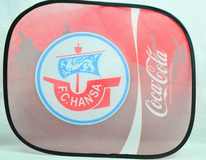Pare-soleil Coca Cola pour vitres latérales « FC Hansa Rostock »