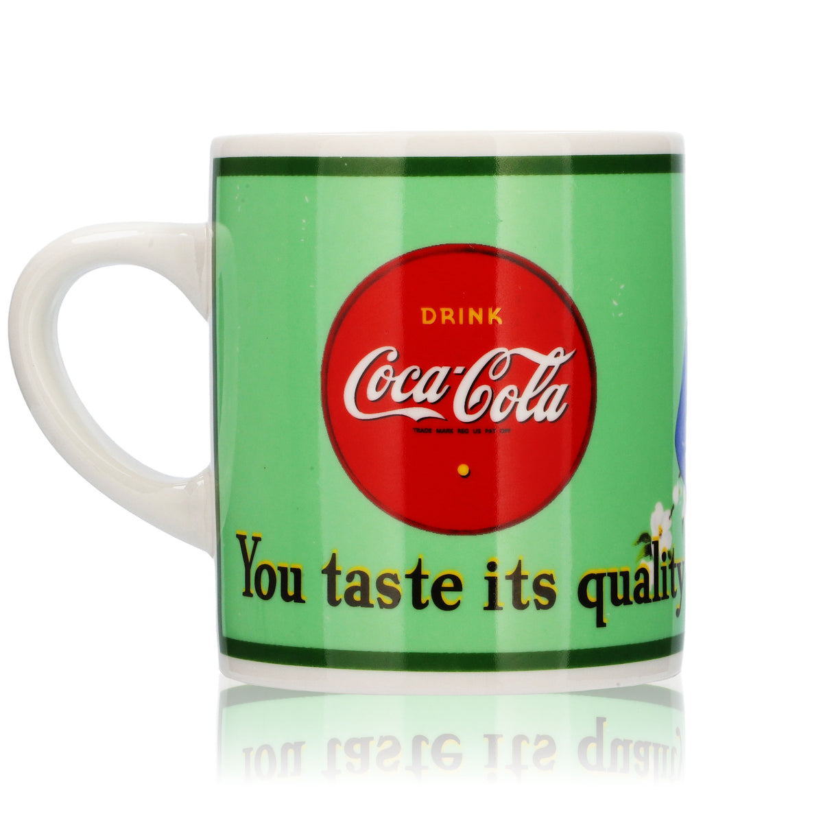 Tasse à café en verre Coca Cola Mug 0,39 l « You taste ist quality » – Vue 3