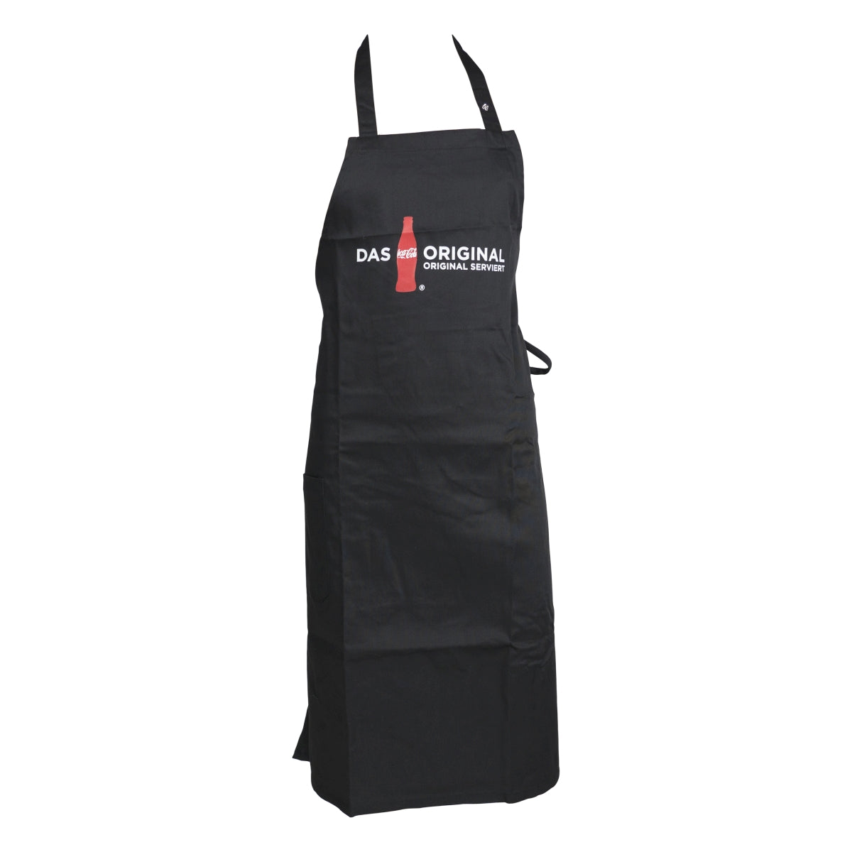 Tablier de serveur Coca Cola à bavette longue et poches latérales pour restaurant, bar, café