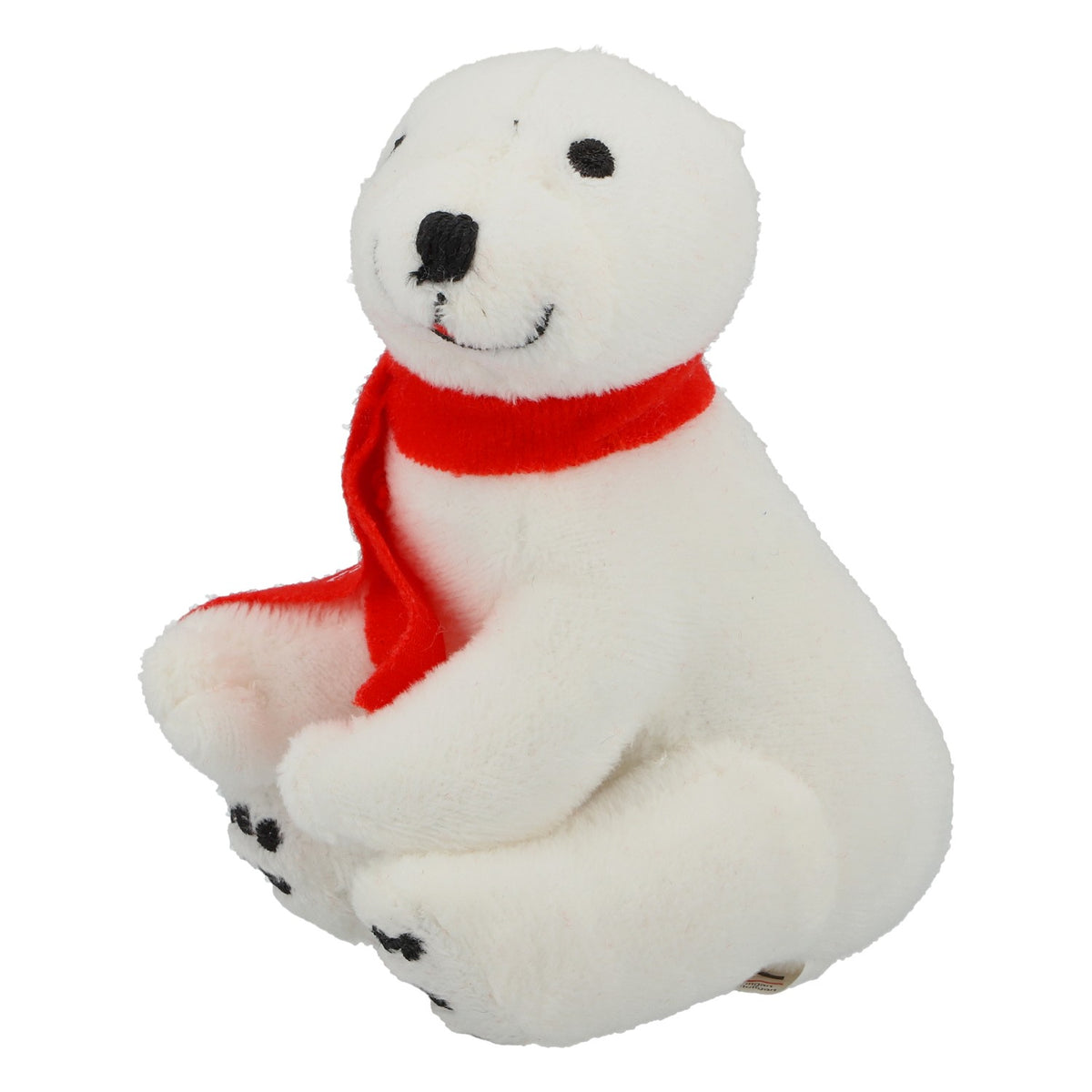 Peluche Coca-Cola : ours polaire assis avec une écharpe, 11 cm – Objet de collection, idée cadeau – Vue 2