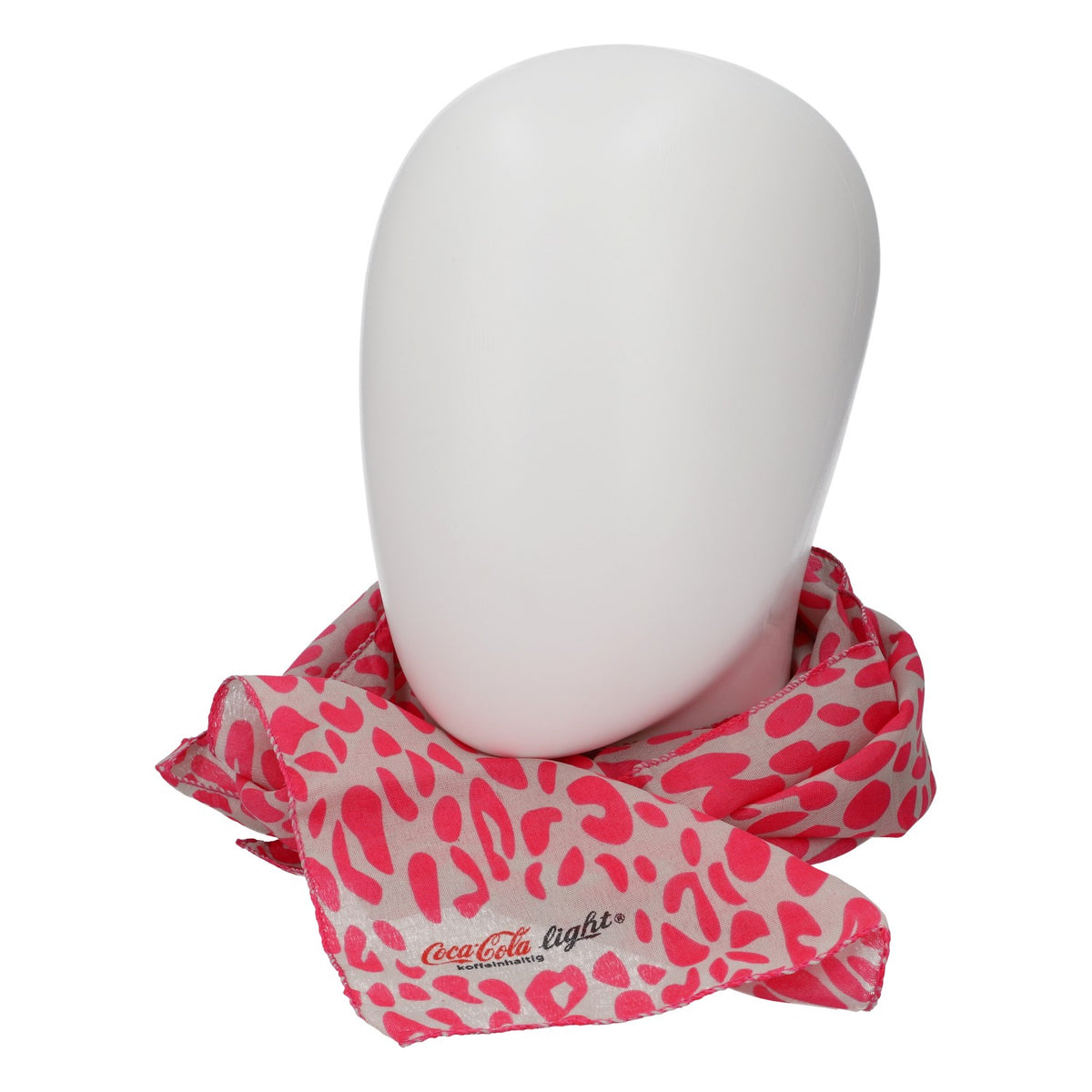 Écharpe multifonction Coca-Cola Light rose à motif léopard, accessoire pour fans