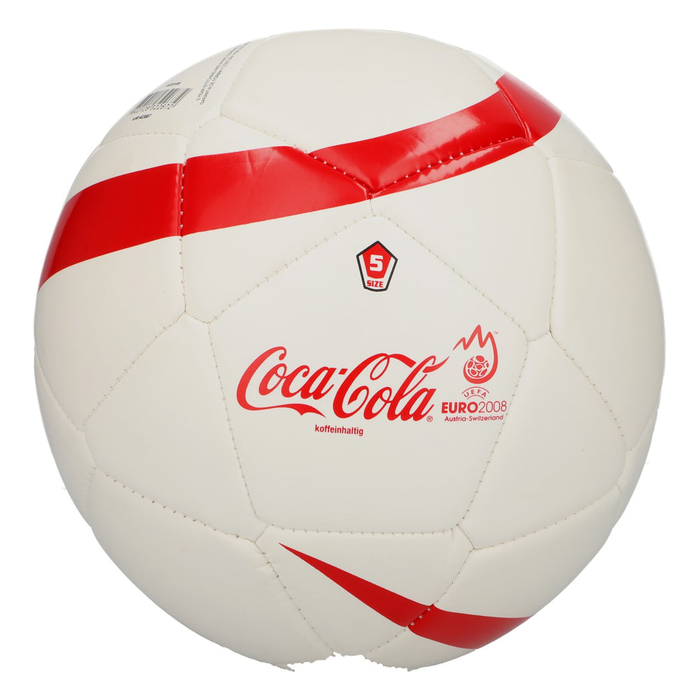 Coca-Cola, boisson gazeuse, football, taille 5, neuf, tissu mélangé, blanc