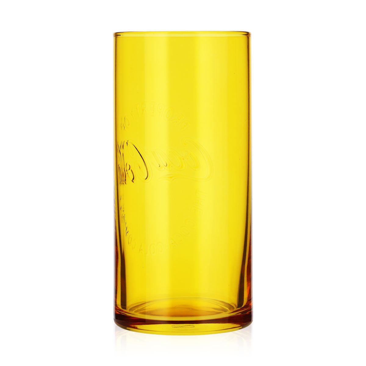 Verre à soda Coca-Cola 0,36 l, forme profilée, jaune, édition spéciale McDonald's – Vue 3