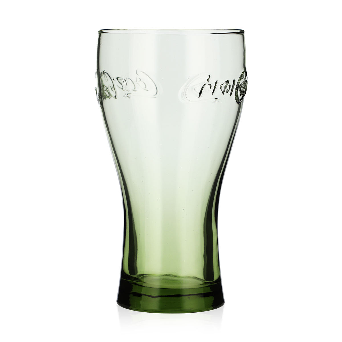 Verre à soda Coca-Cola 0,36 l, verre profilé, vert olive, McDonald's, style bengali – Vue 4