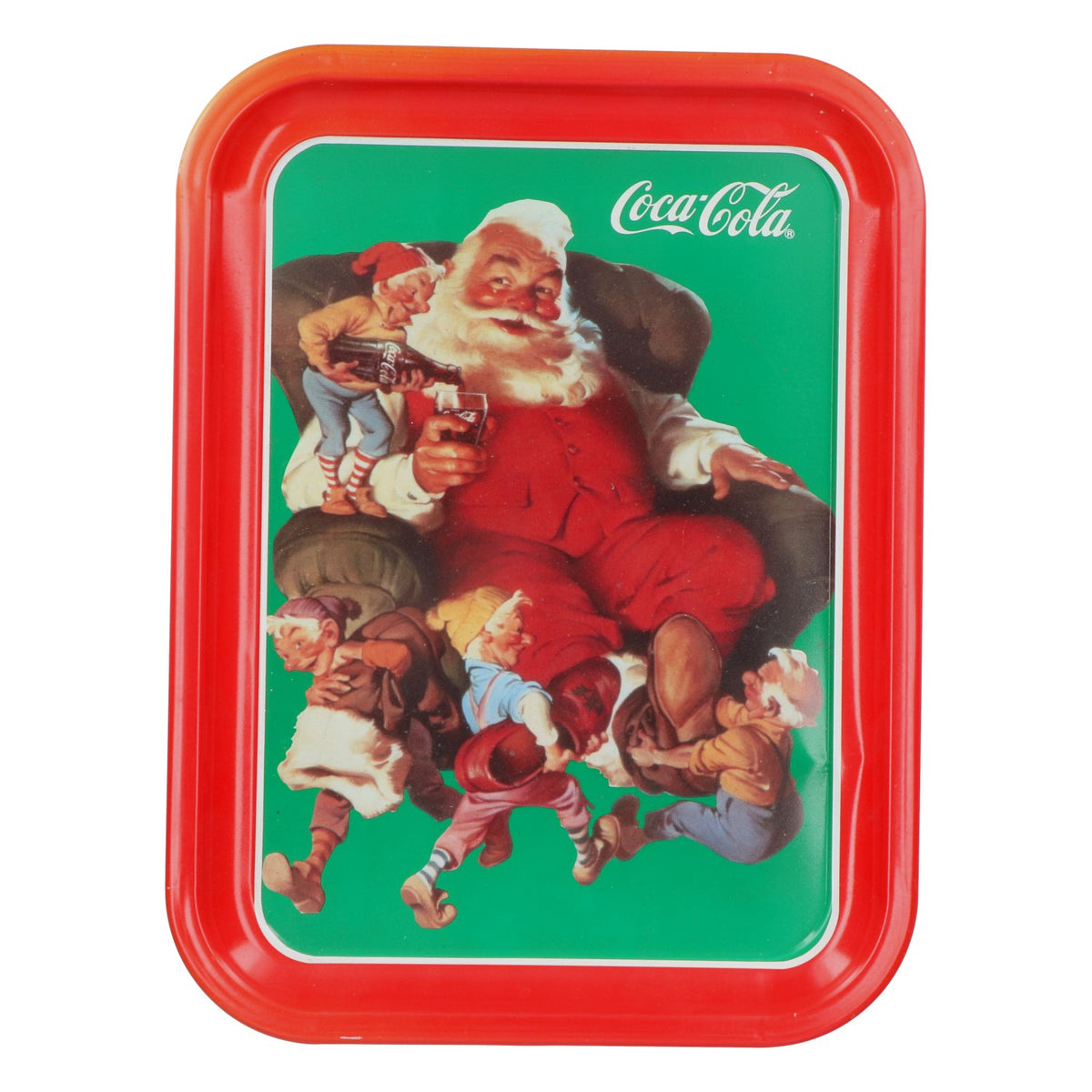 Plateau de Noël Coca Cola Plateau de service en métal Original USA