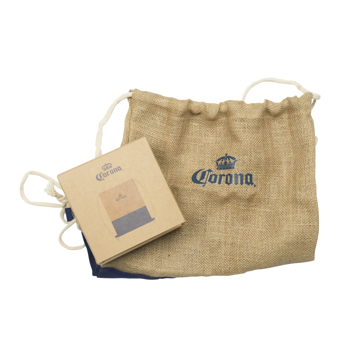 Sac à bière Corona Sac en jute Sac à dos en tissu Sac de sport Sac de festival – Vue 3