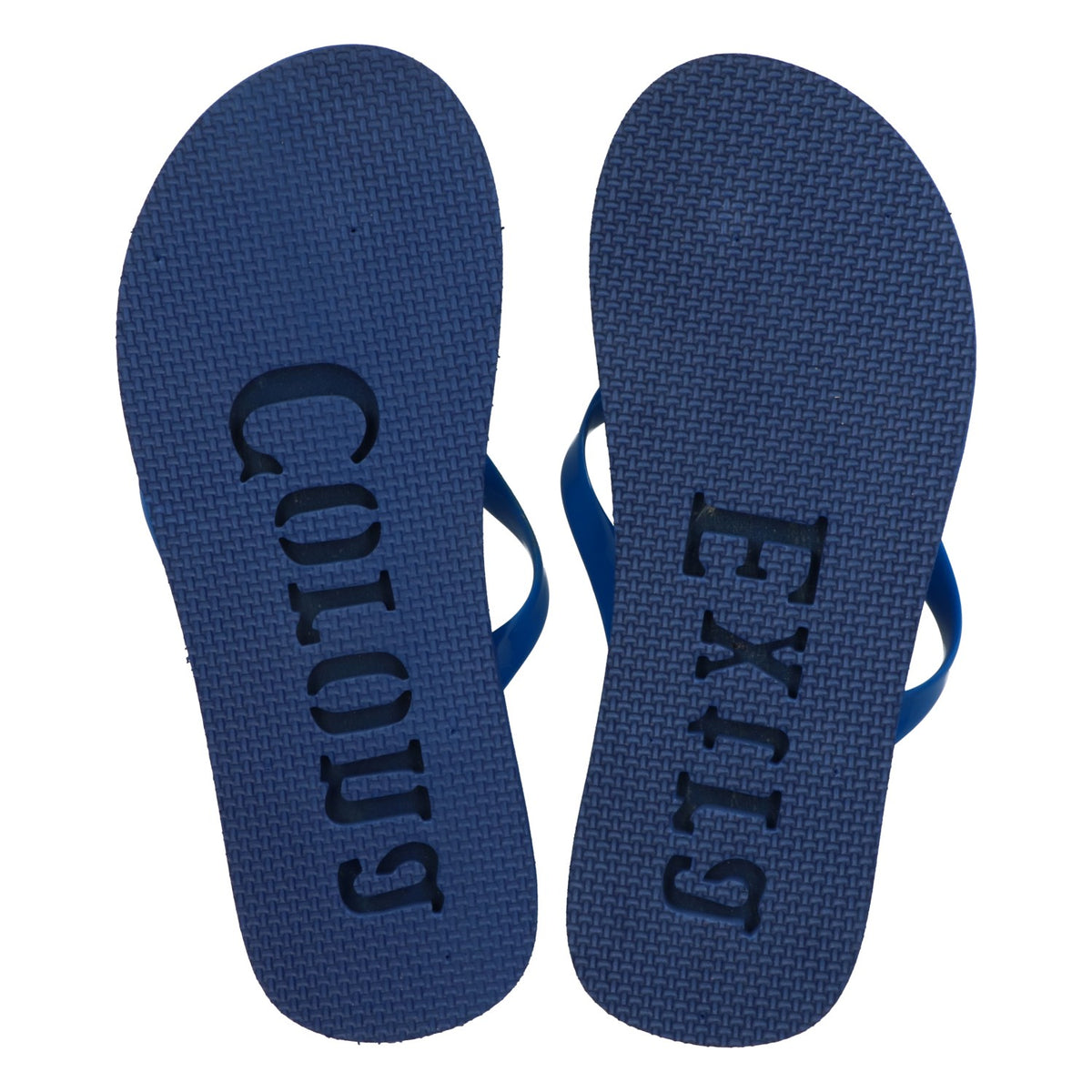 Corona Extra Bière Tongs Sandales de bain Chaussures de plage Taille M/38-41 bleu – Vue 3