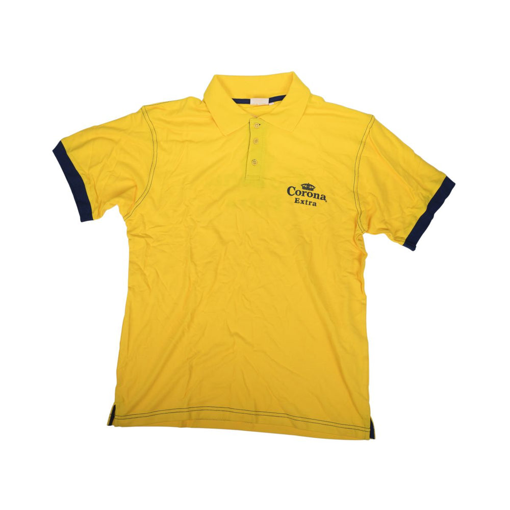 T-shirt Corona Polo taille XL pour homme, jaune, vêtements, logo brodé, restauration