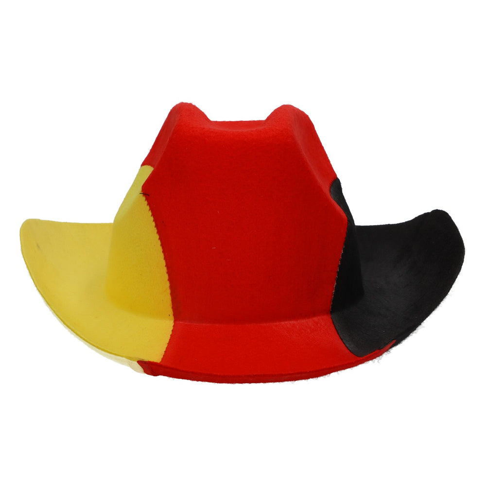 Chapeau de cowboy Chapeau Cabane Coupe du monde Football Championnat d'Europe Drapeau allemand Fan Drapeau
