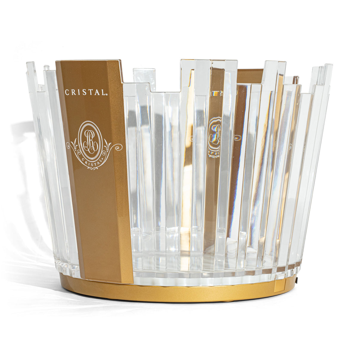 Cristal Champagne Refroidisseur de bouteille LED Luminous Ice Bowl Bac à glaçons – Vue 2