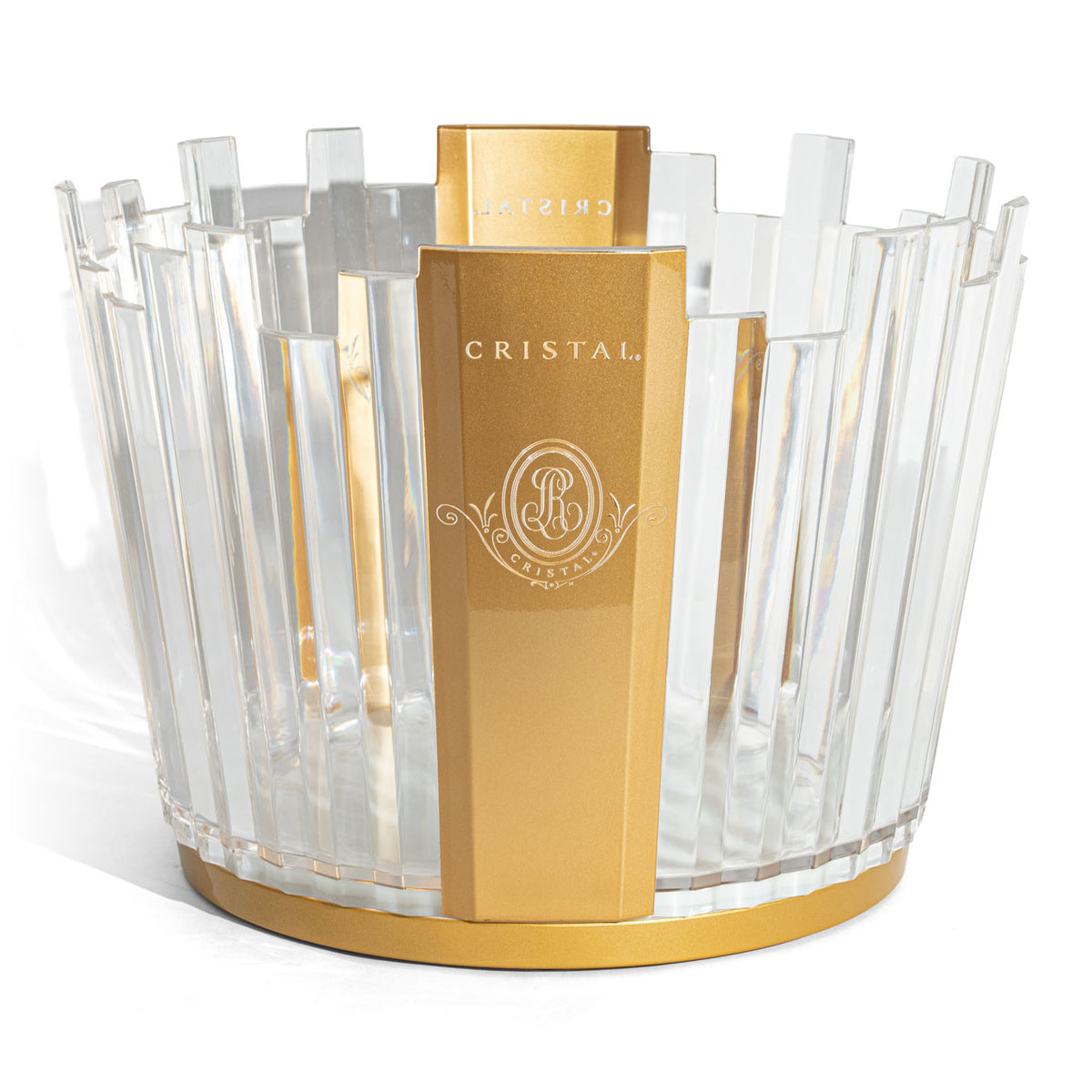 Cristal Champagne Refroidisseur de bouteille LED Luminous Ice Bowl Bac à glaçons – Vue 3