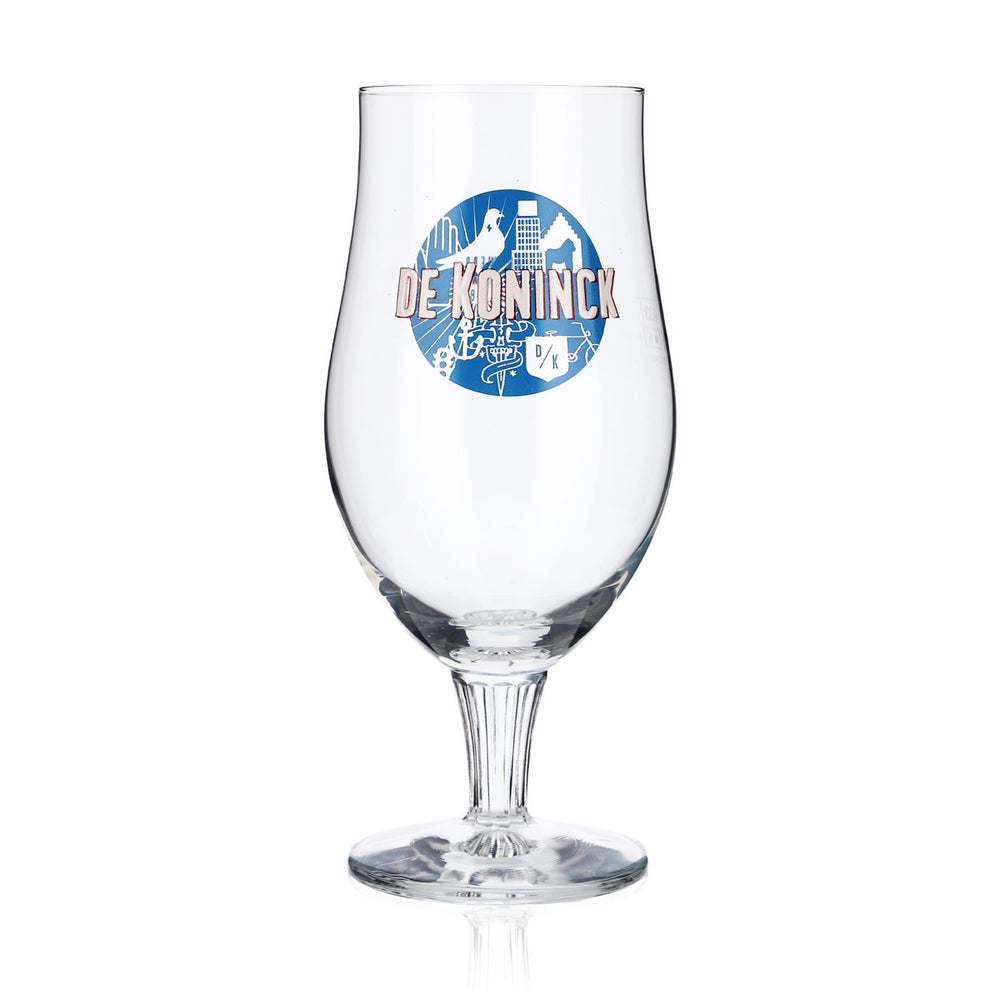 Verres à bière De Koninck Verres à bière en forme de coupe 0,33 l Coupe Craft Beer logo bleu